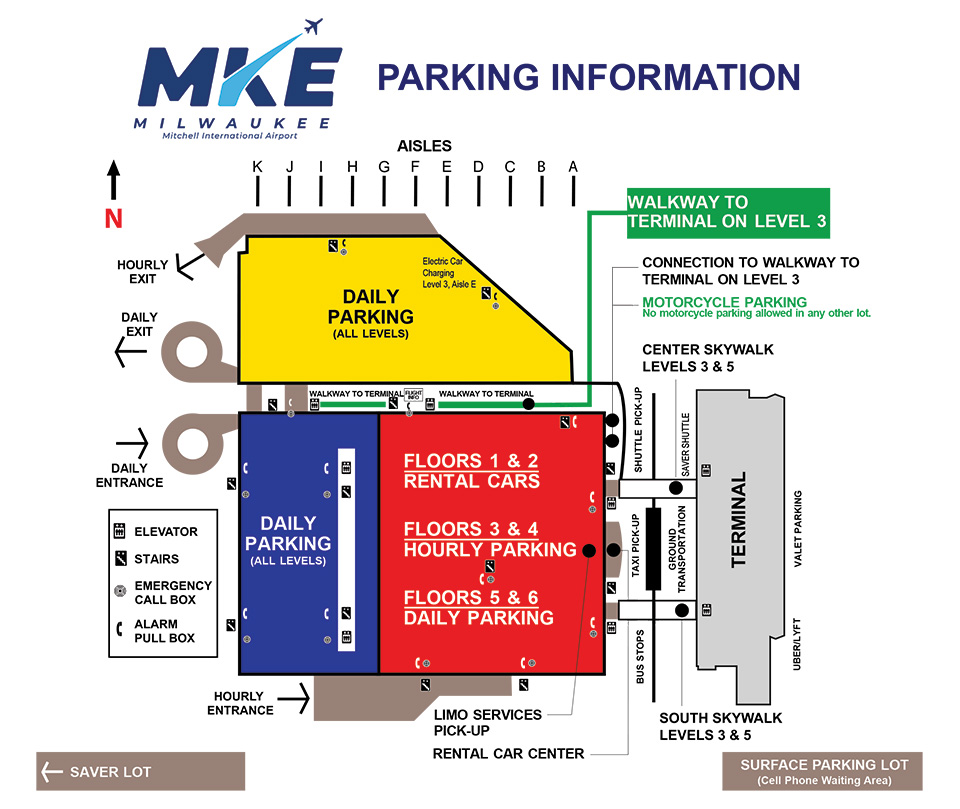 Milwaukee County's Milwaukee Mitchell International Airport Parking Information