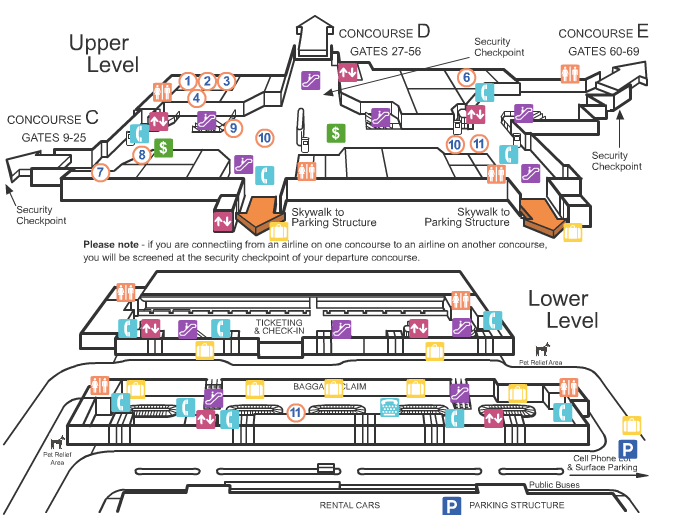 Interactive Terminal Guide Mitchell Airport