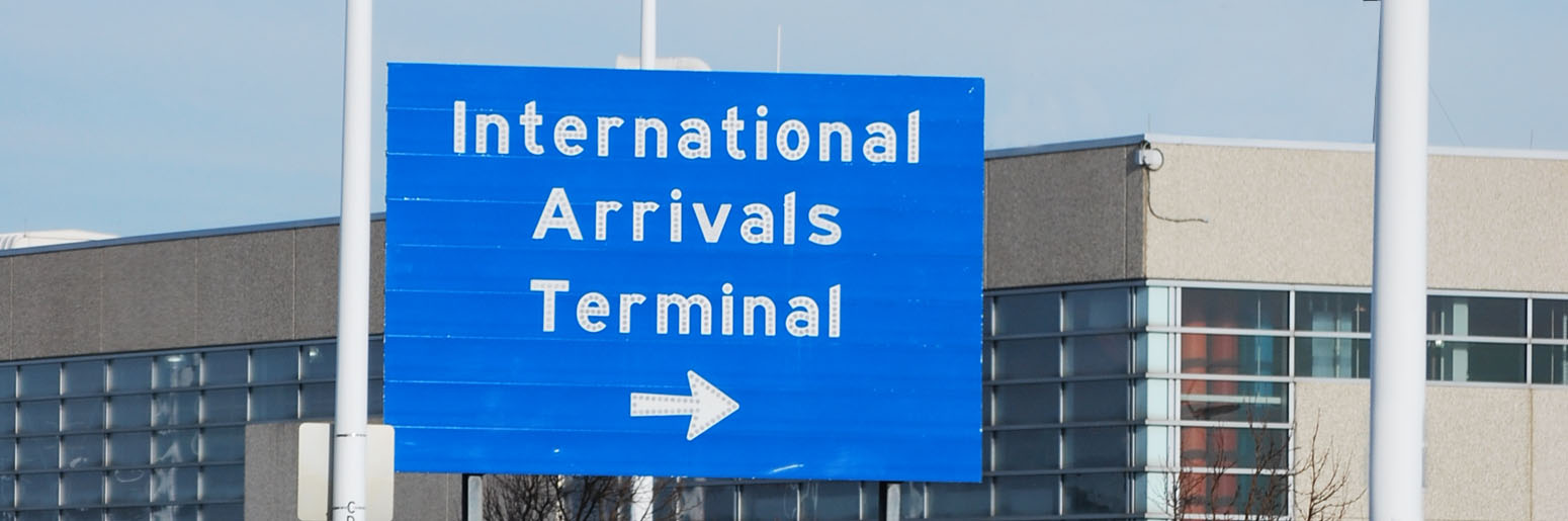 International Terminal Sign